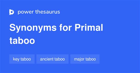 primal taboo|'primal taboo' Search .